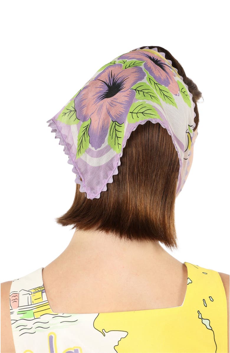 Anna Sui Florida Silk Voile Headscarf, Alternate, color,