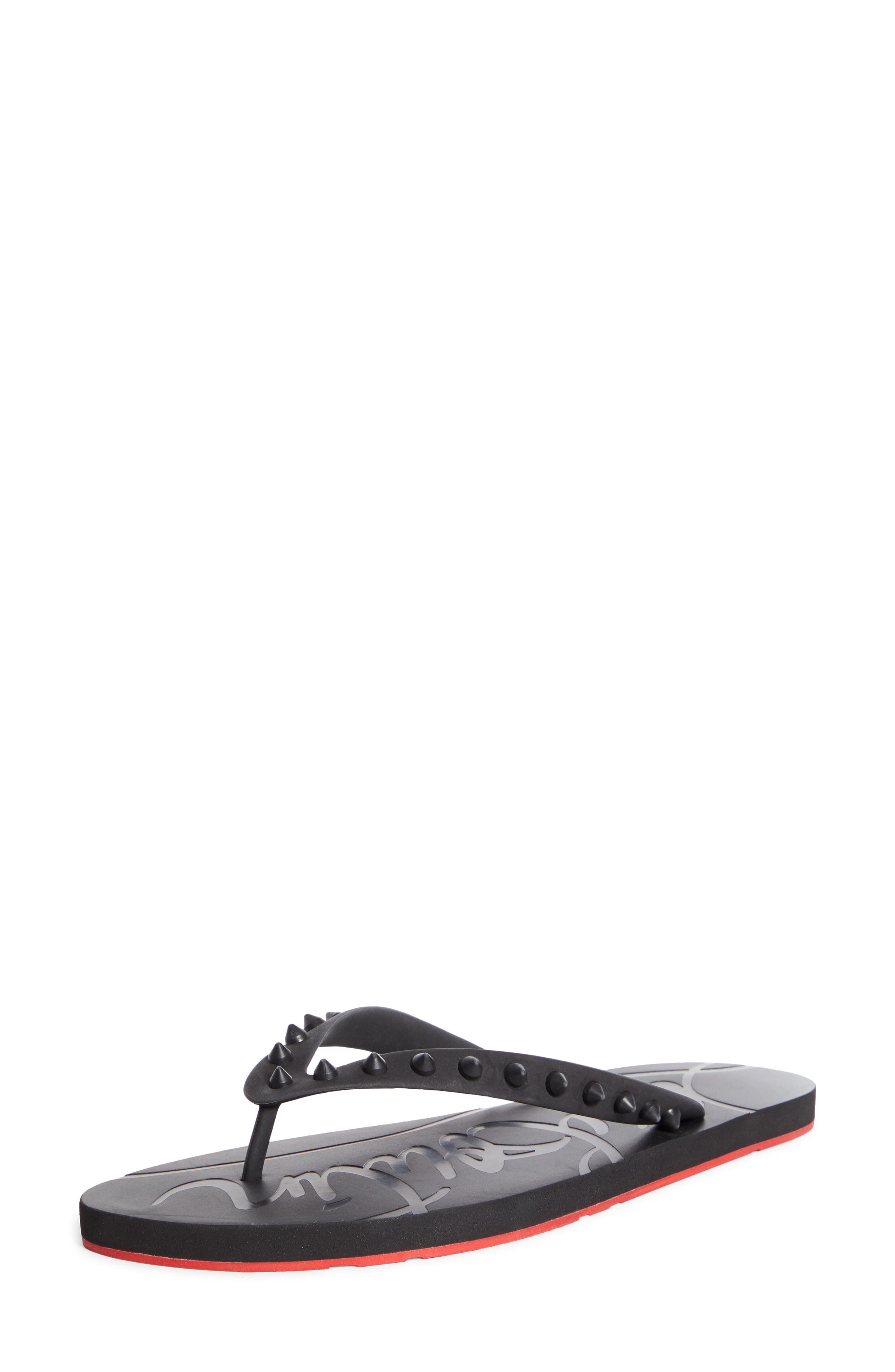 Loubi Flip Flop, Main, color, BLACK