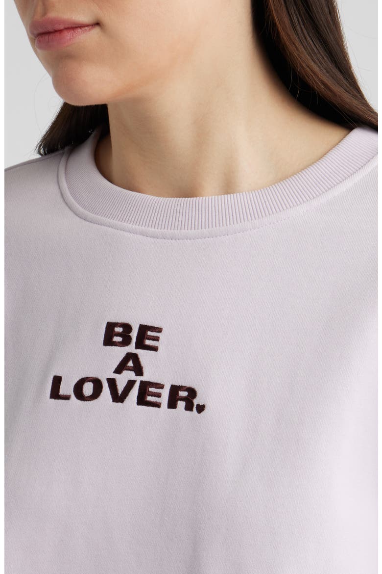 Ever Valentine Graphic Cotton Sweatshirt, Alternate, color, PURPLE