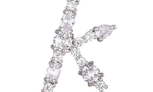 Adornia Mixed Crystal Initial Pendant Necklace