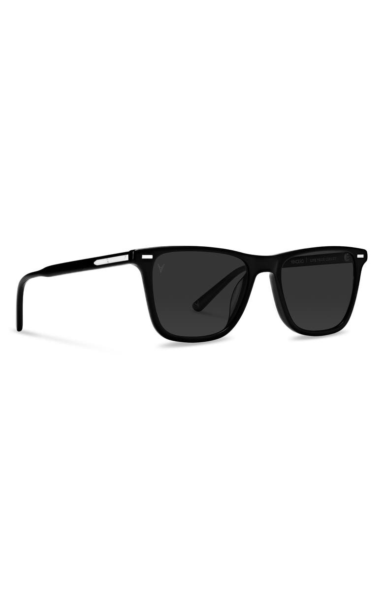 Vincero Atwater 51mm Polarized Rectangle Sunglasses, Alternate, color, 