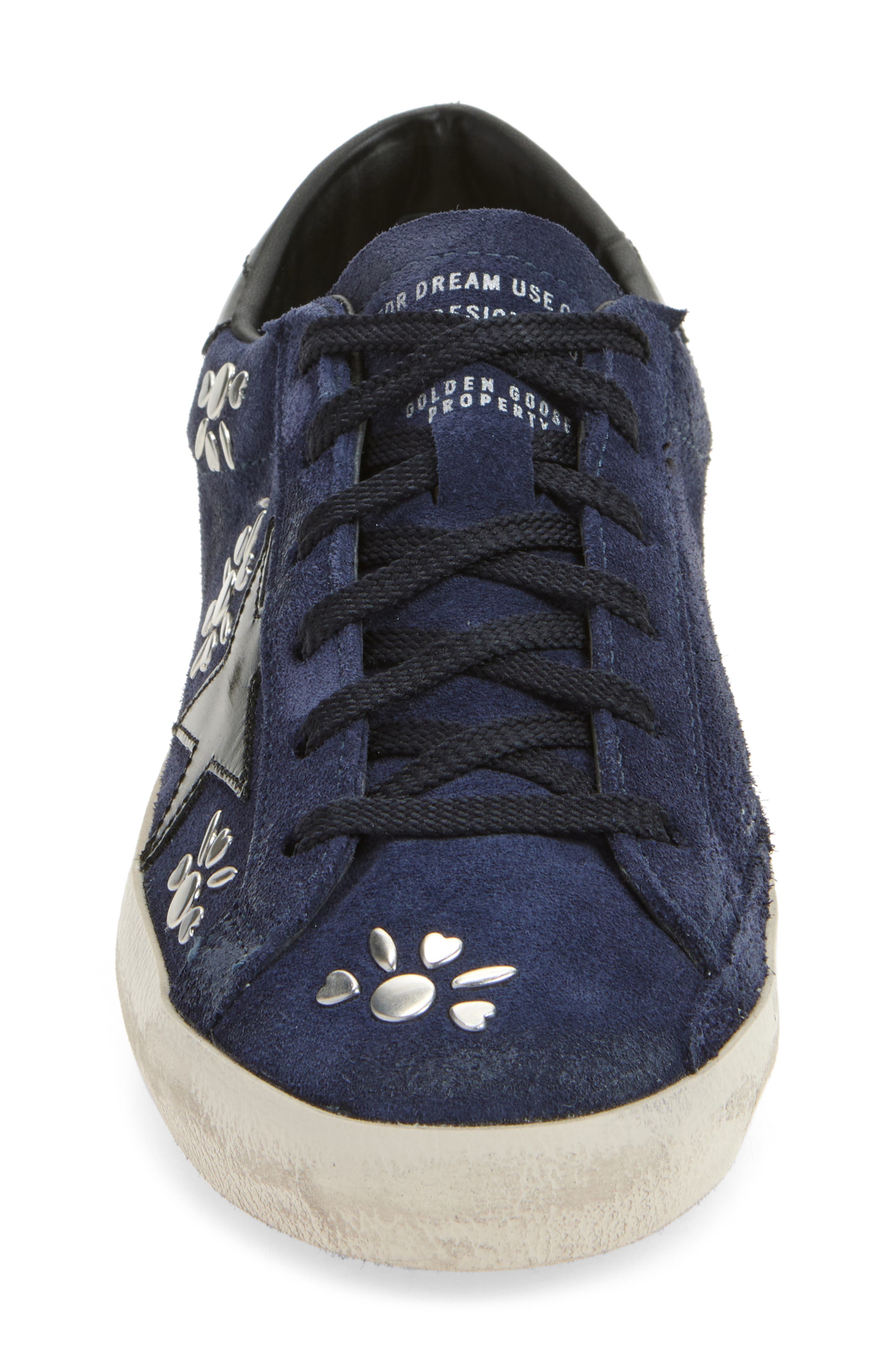Golden Goose Super-Star Low Top Sneaker, Alternate, color, Dark Blue/ Black