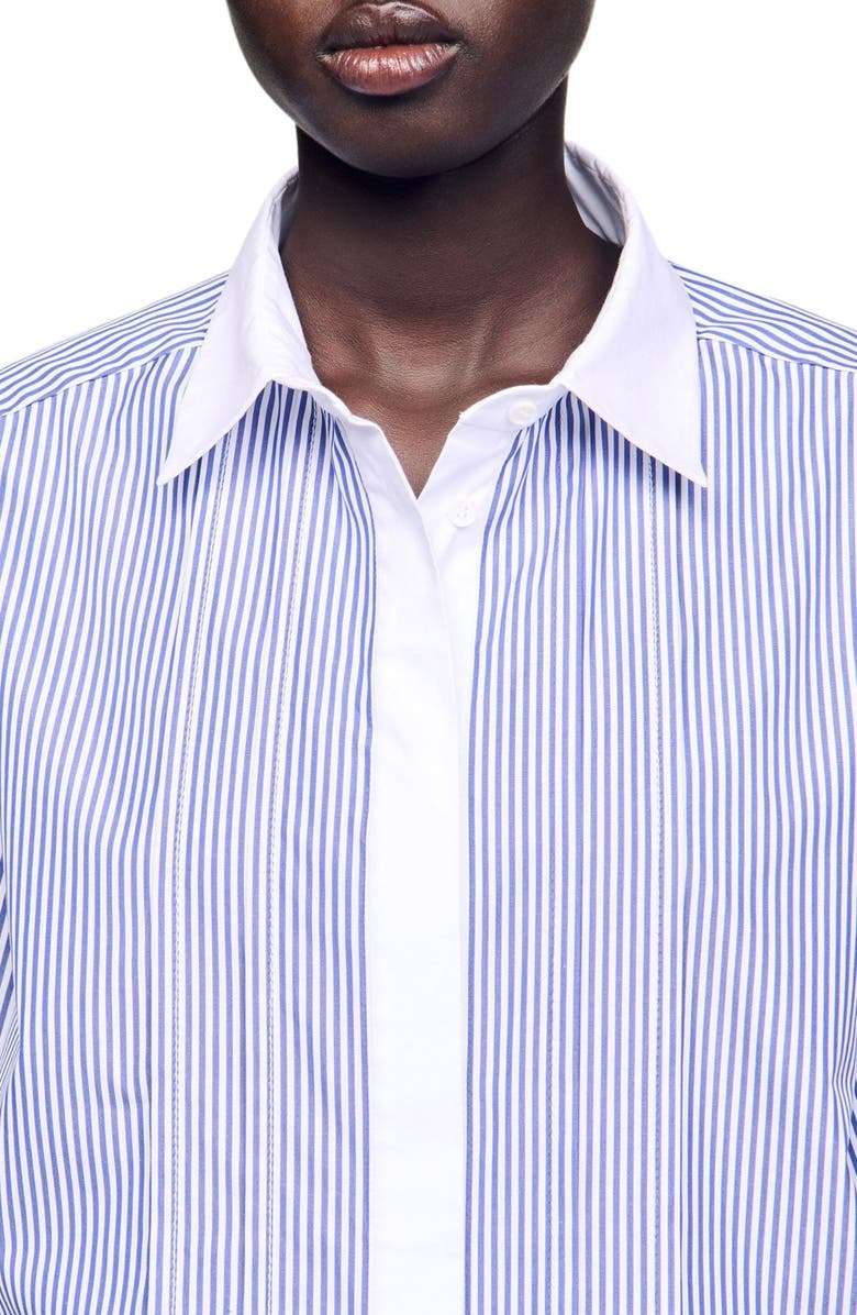 SANDRO Striped shirt, Alternate, color, Blu / White