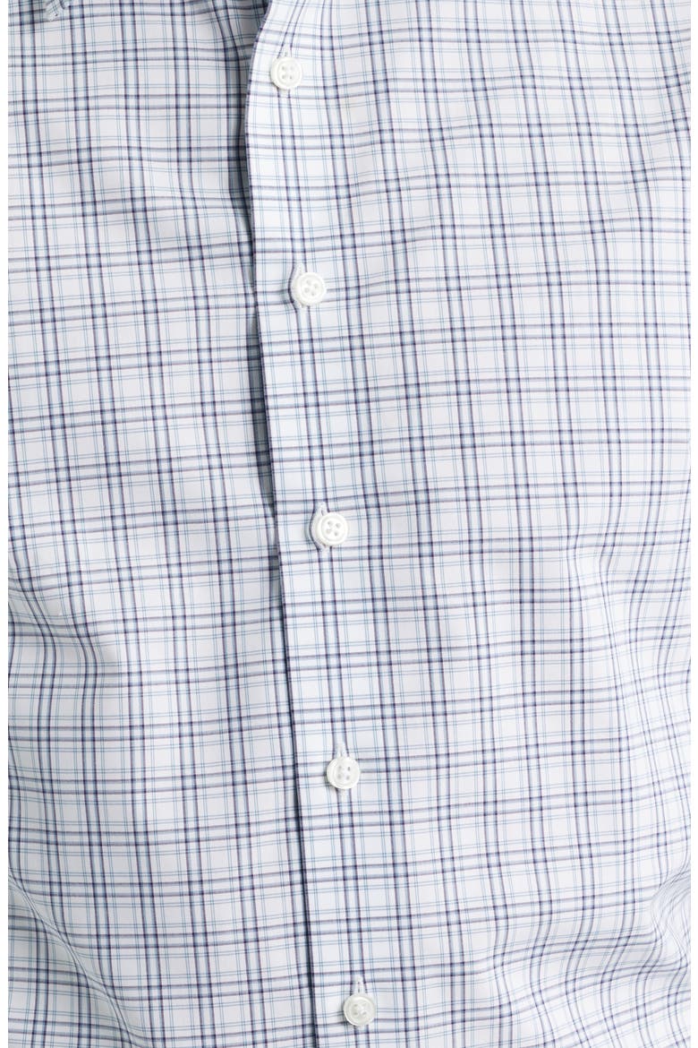 Extra Trim Fit Check Non Iron Cotton Dress Shirt, Alternate, color, LILAC RAMOS PLAID