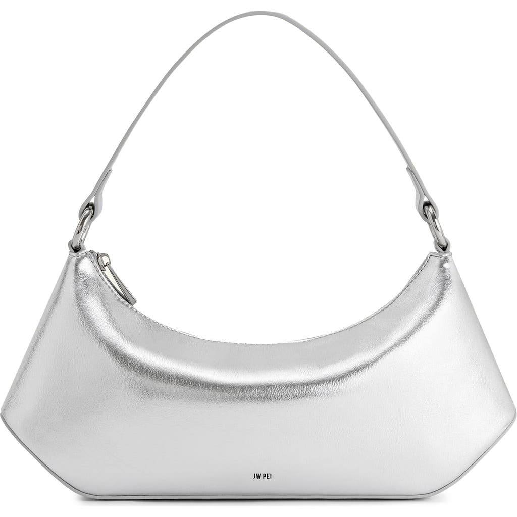 JW PEI Lily Faux Leather Shoulder Bag in Silver at Nordstrom Rack