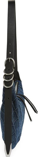 Mini Spire Denim Hobo Bag