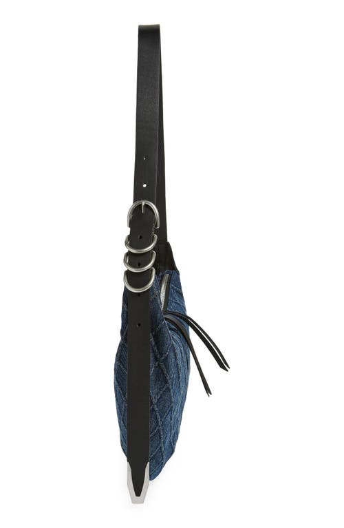 RAG & BONE RAG & BONE MINI SPIRE DENIM HOBO BAG