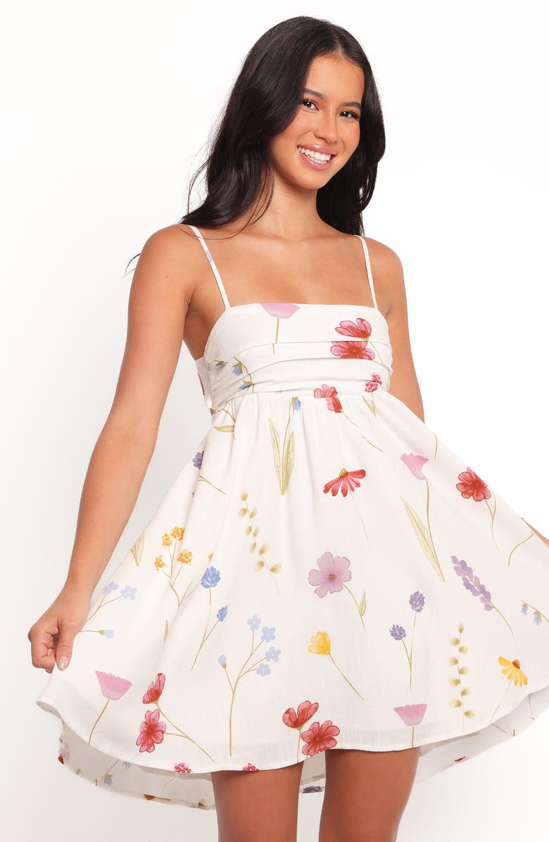 Petal & Pup Jesse Floral Print Minidress, Alternate, color, Ditsy Floral