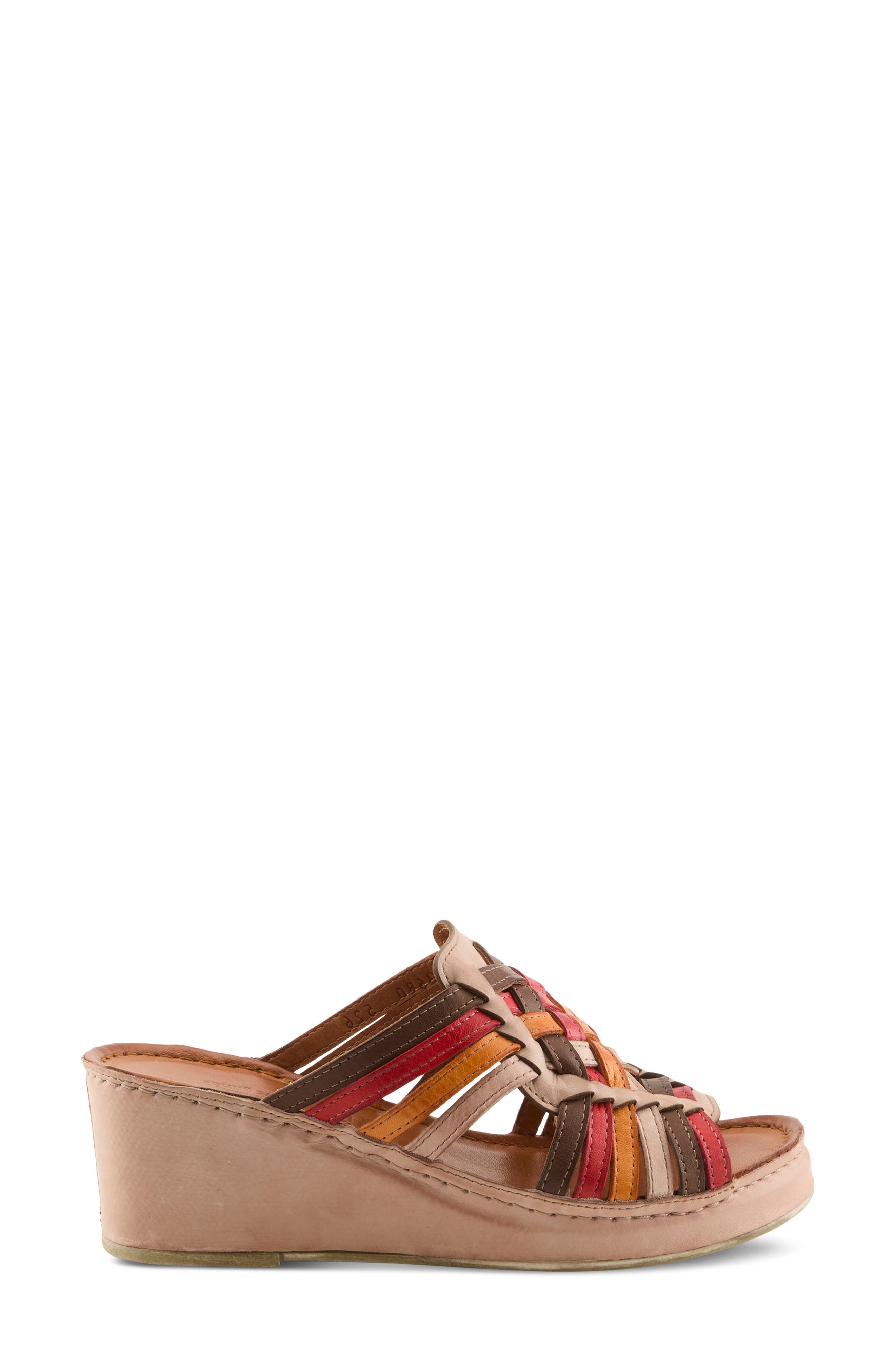 Nokiah Platform Wedge Sandal, Alternate, color, BLUSH MULTI