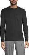 Lands' End Super-T Long Sleeve T-Shirt with Pocket