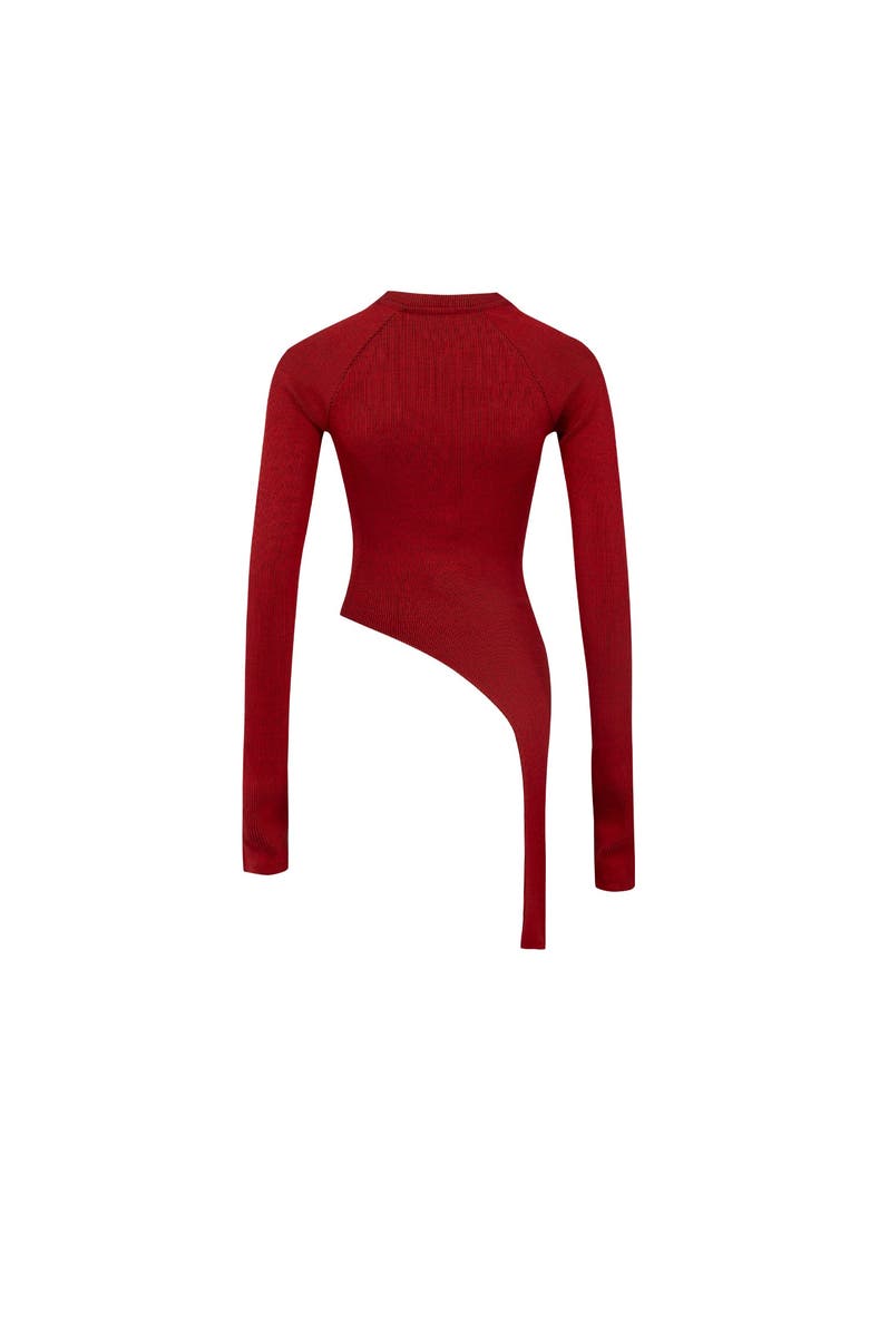 PCFG Your *Itch 2 Tones Rib Long Sleeve Top, Alternate, color, Red