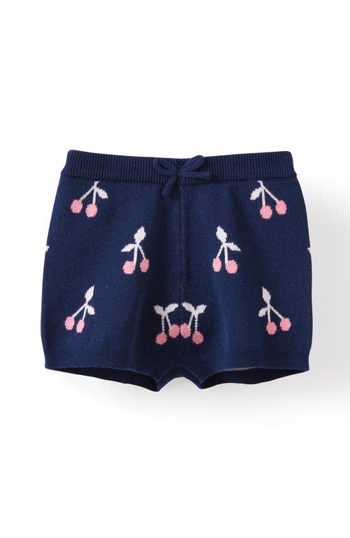 Cotton On Kids Gabriel Knit Short In Navy Ink Summer Cherries