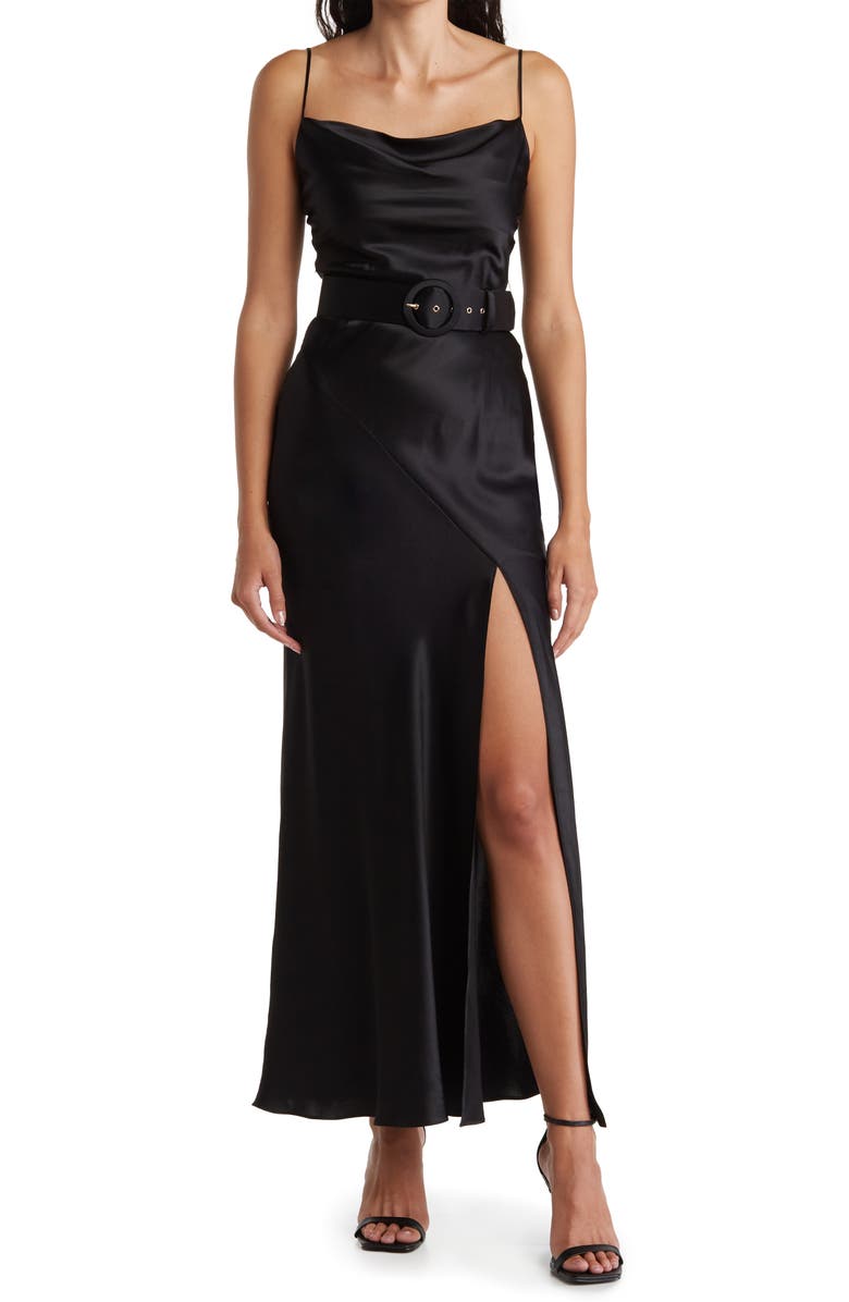 NICHOLAS Simone Silk Satin Gown, Main, color, 