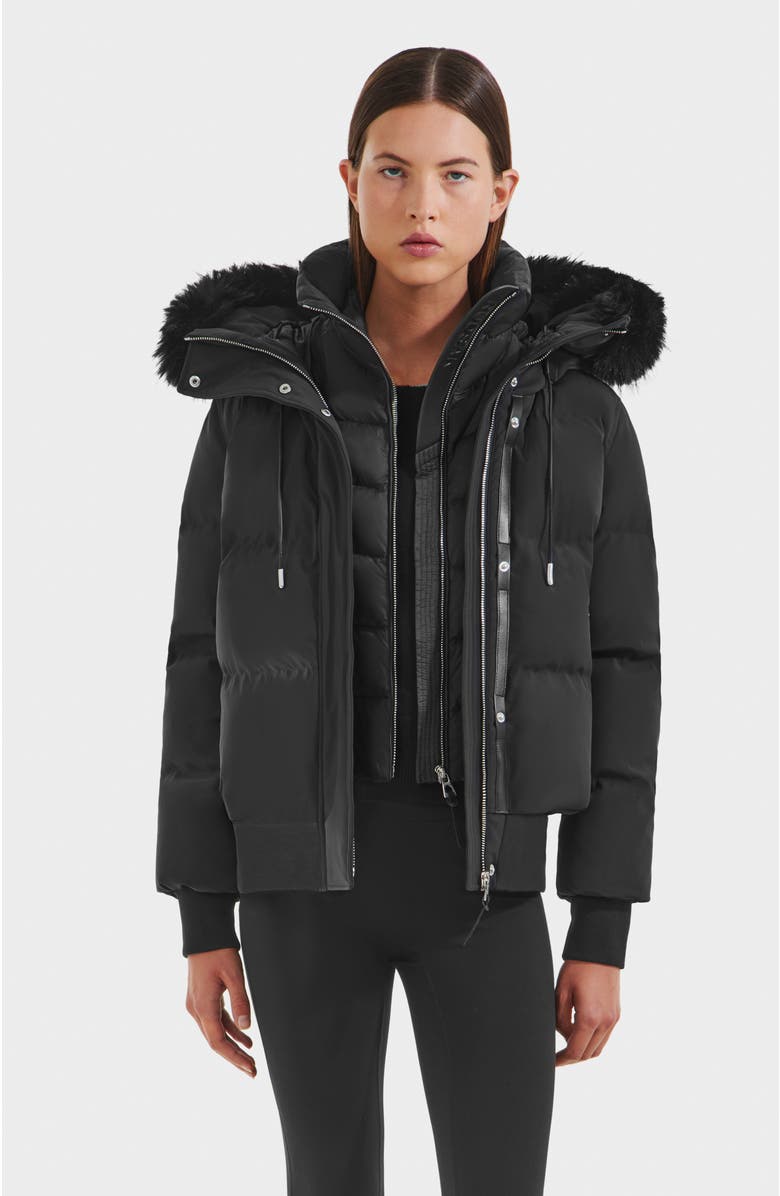 Rudsak Cieyna Down Bomber, Main, color, Black