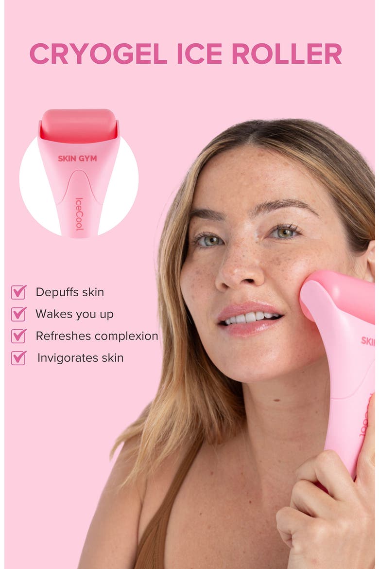 Pink Cryogel Roller, Alternate, color, PINK