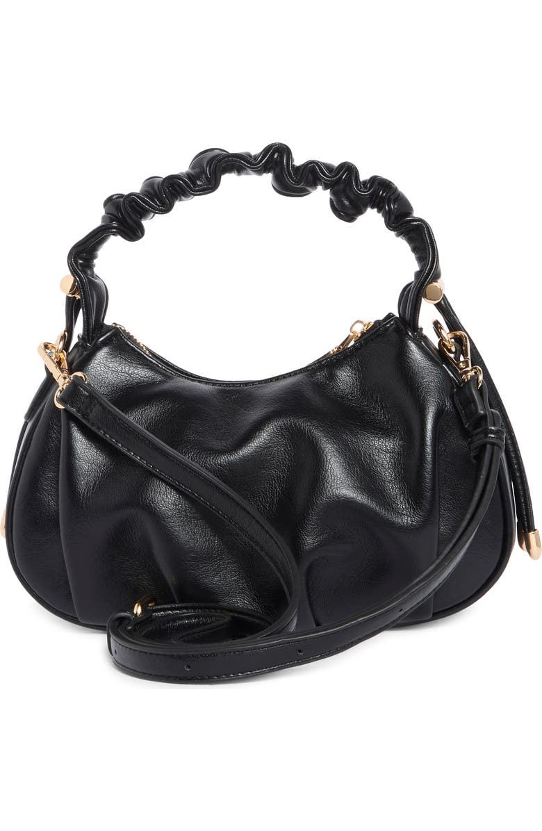 URBAN EXPRESSIONS HANDBAGS Scrunched Handle Crossbody Bag, Alternate, color, Black