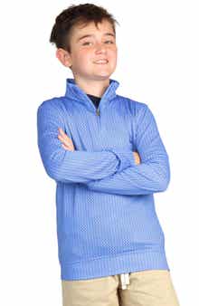 TailorByrd Kids' Golf Tee Quarter Zip Sweatshirt