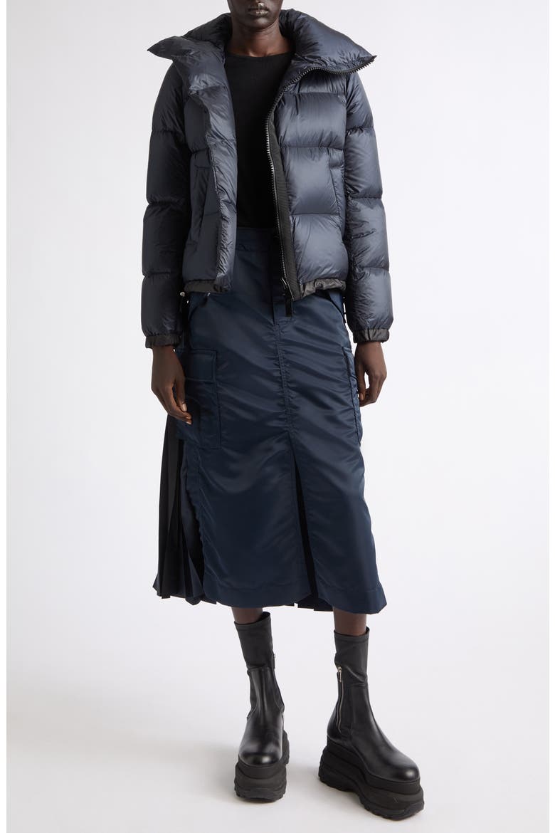 Asymmetric Down Puffer Vest, Alternate, color, DARK NAVY