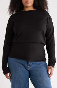 Renee C Banded Hem Top