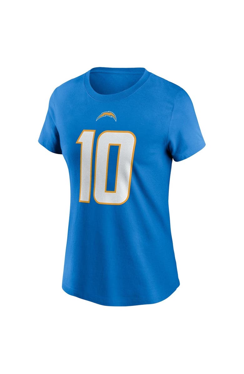 Nike Women's Nike Justin Herbert Powder Blue Los Angeles Chargers Name & Number T-Shirt, Alternate, color, Powder Blue