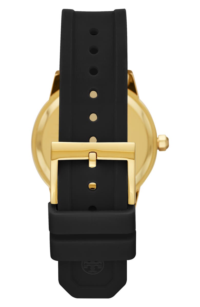 Tory Burch Gigi Silicone Strap Watch, 36mm, Alternate, color, 