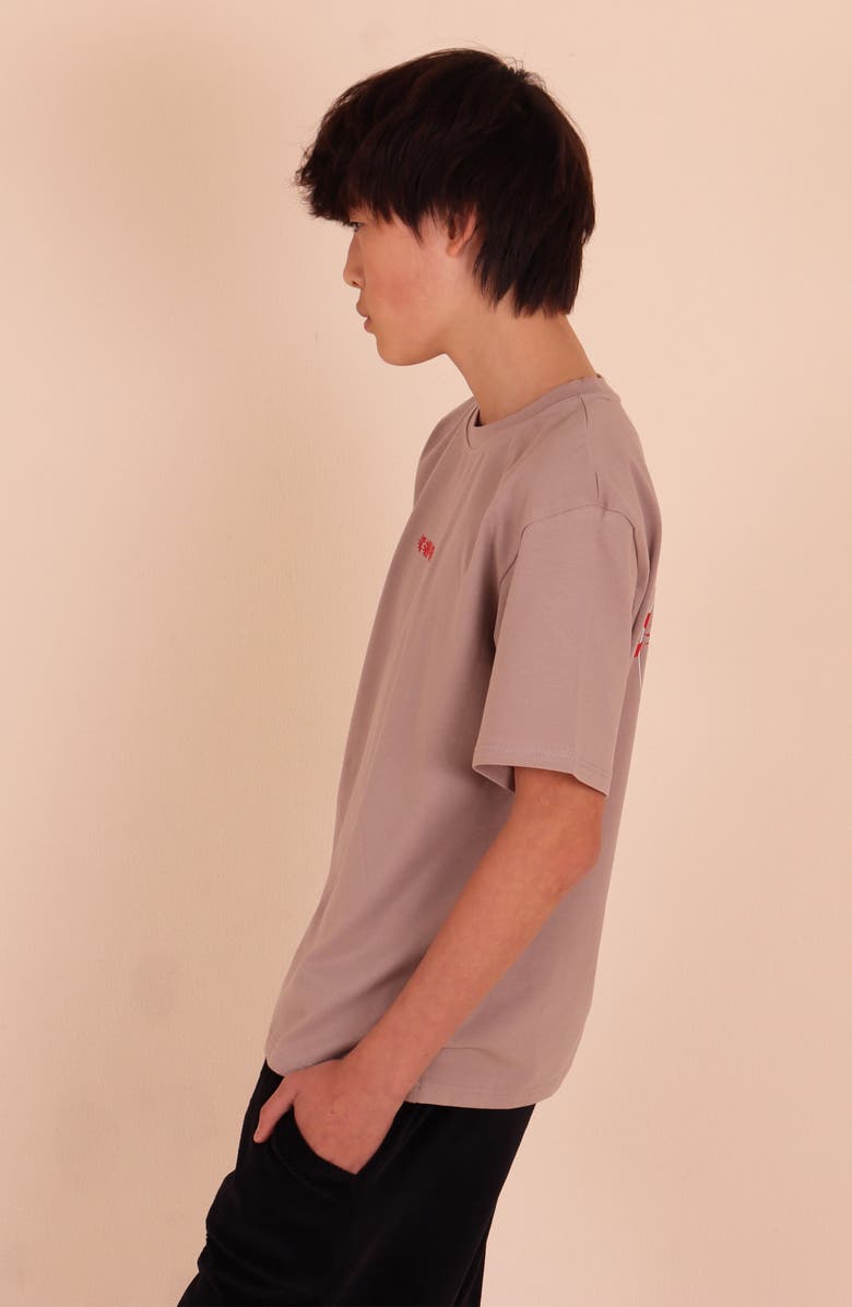 TINY TRIBE Kids' Chaos Limited Short Sleeve T-Shirt, Alternate, color, Clay