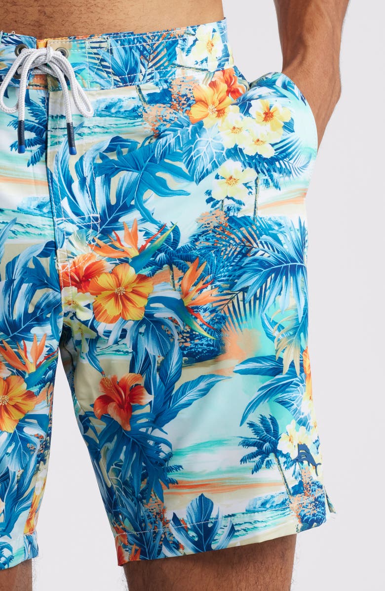 Tommy Bahama Baja Surfside Board Shorts, Alternate, color, Kohala Teal