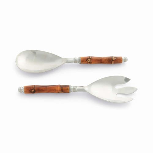 Napa Home & Garden Barclay Butera Keystone Salad Servers Set Of 2 In Brown