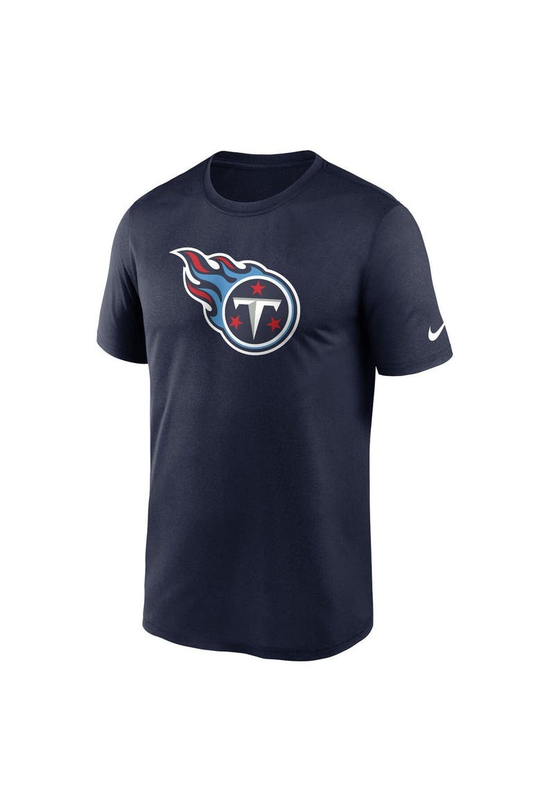 Men's Nike  Navy Tennessee Titans Legend Logo Performance T-Shirt, Alternate, color, Navy