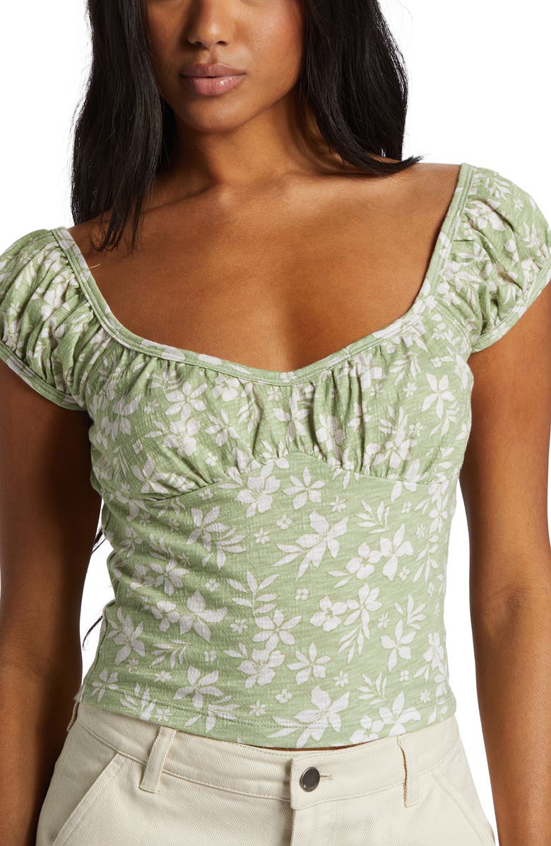 Billabong Ella Short Ca[ Sleeve Top, Alternate, color,