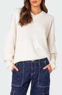 EDIKTED Denny Oversize V-Neck Sweater