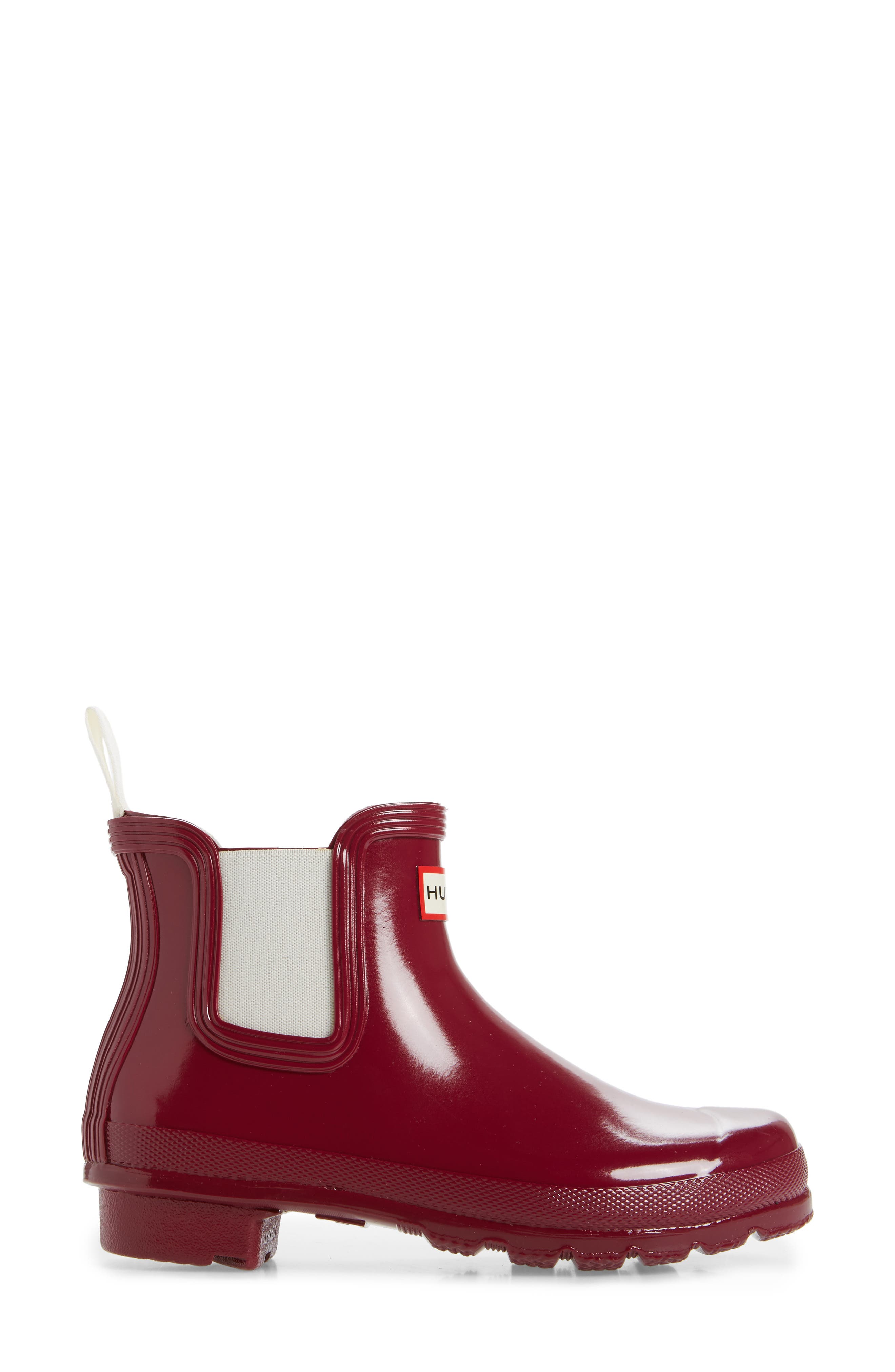 Hunter Original Gloss Waterproof Chelsea Boot, Alternate, color, 
