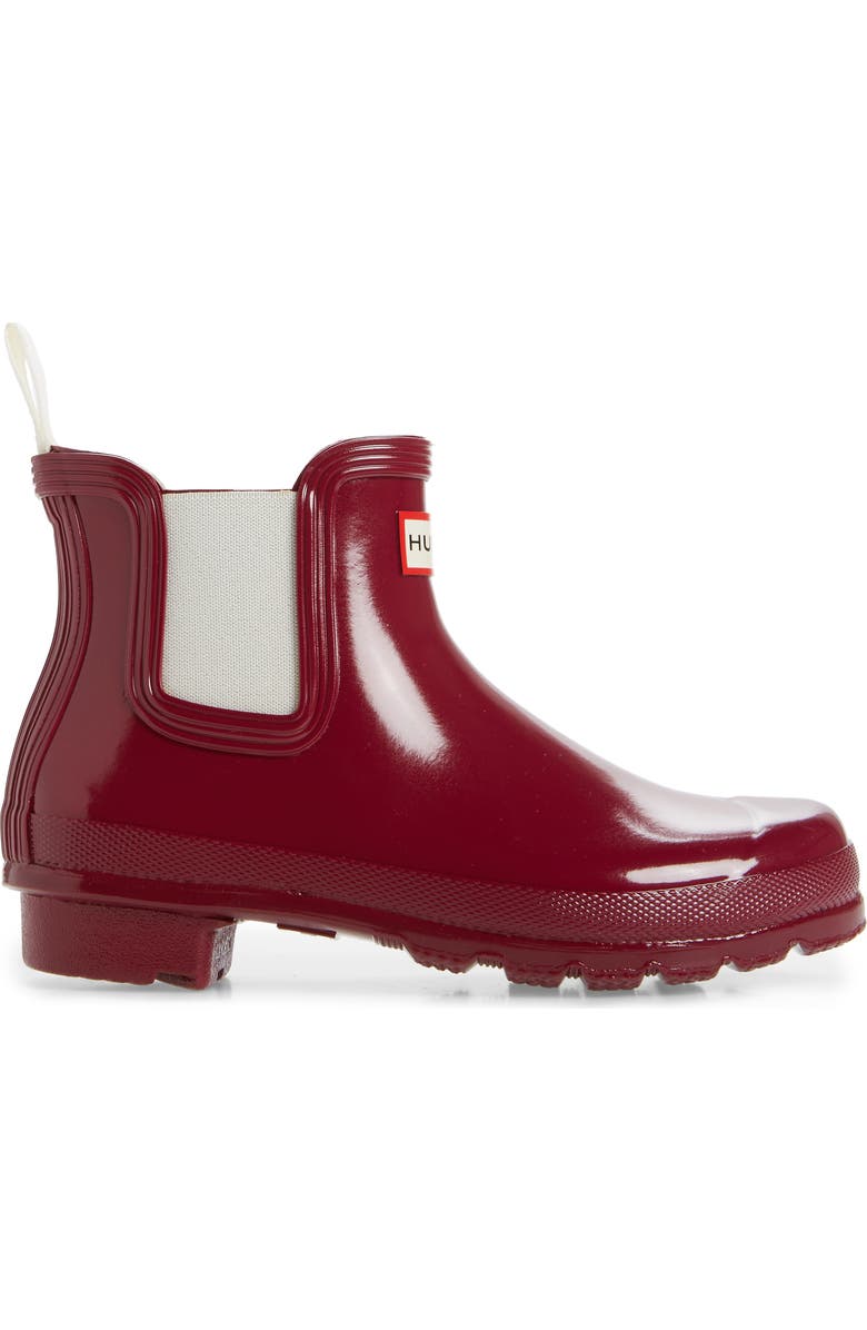Hunter Original Gloss Waterproof Chelsea Boot, Alternate, color,