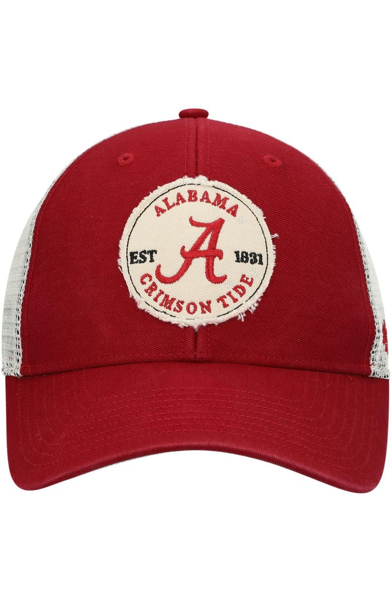 '47 Men's '47 Crimson Alabama Crimson Tide Howell MVP Trucker Snapback Hat, Alternate, color,