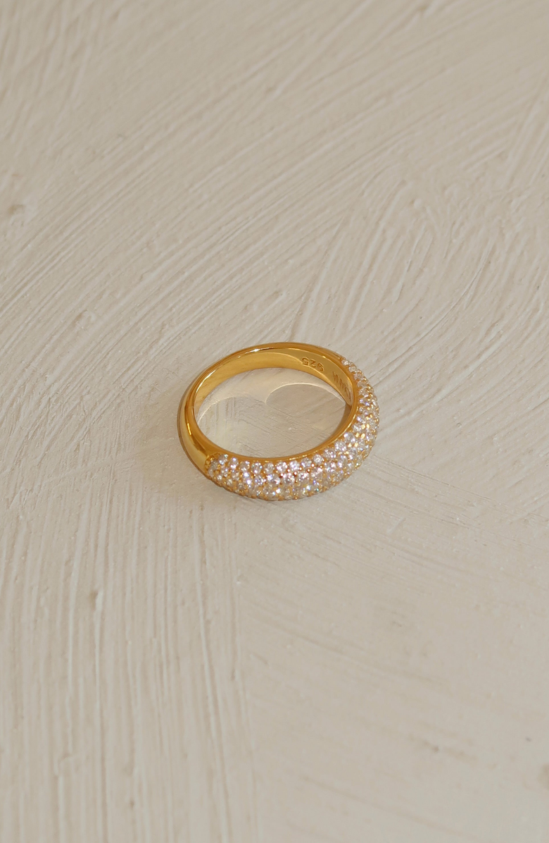 Joiana Jewelry Tate Pave Pinky Ring, Alternate, color, Gold