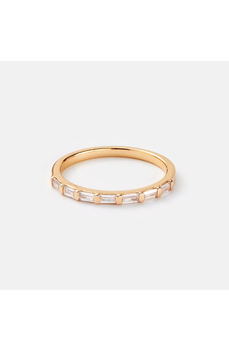Sara Patino Baguette Half Eternity Ring, Main, color, Gold