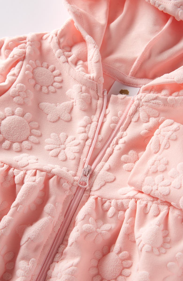 Tucker + Tate Long Sleeve Terry Cloth Swim Cover-Up, Alternate, color, Pink Balm Subtle Floral