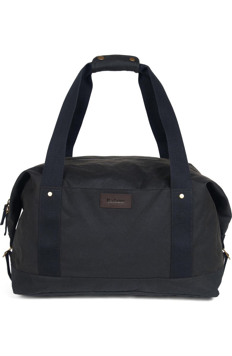 Barbour Essential Waxed Cotton Holdall Bag, Main, color,
