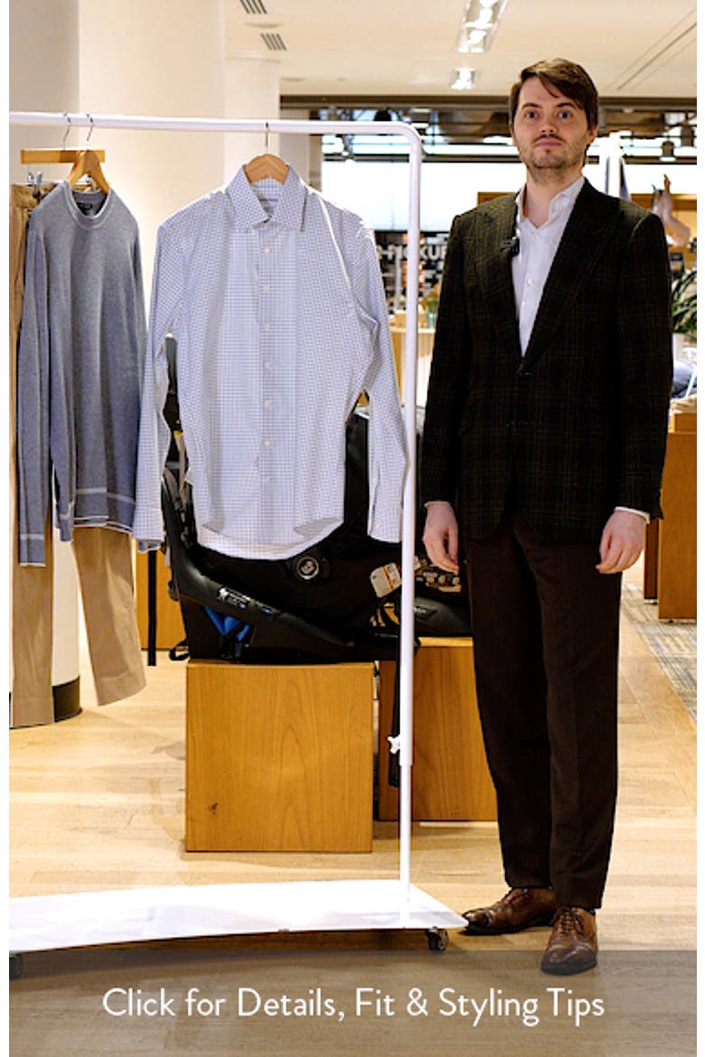 Trim Fit Check Non-Iron Cotton Dress Shirt video