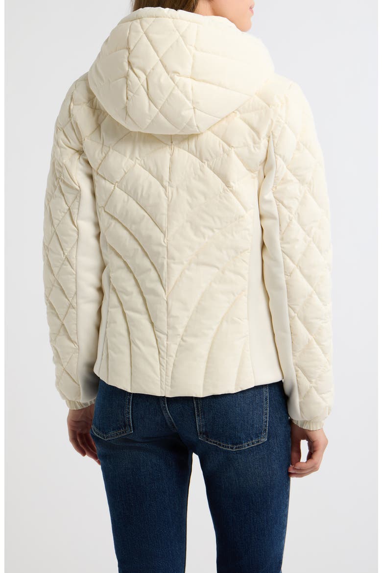 Packable Short Puffer Jacket, Alternate, color, WHITE