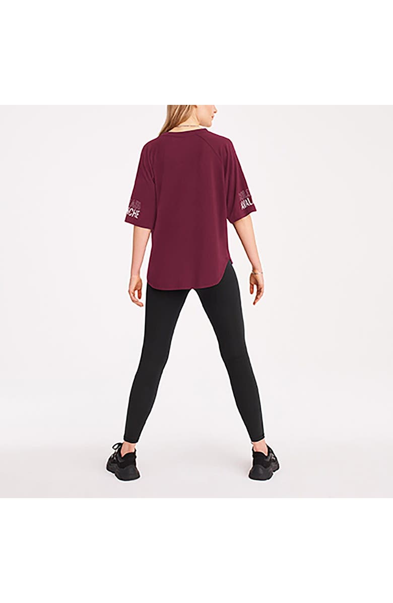 DKNY SPORT Women's DKNY Sport Burgundy Colorado Avalanche Diana Tri-Blend Oversized T-Shirt, Alternate, color, 