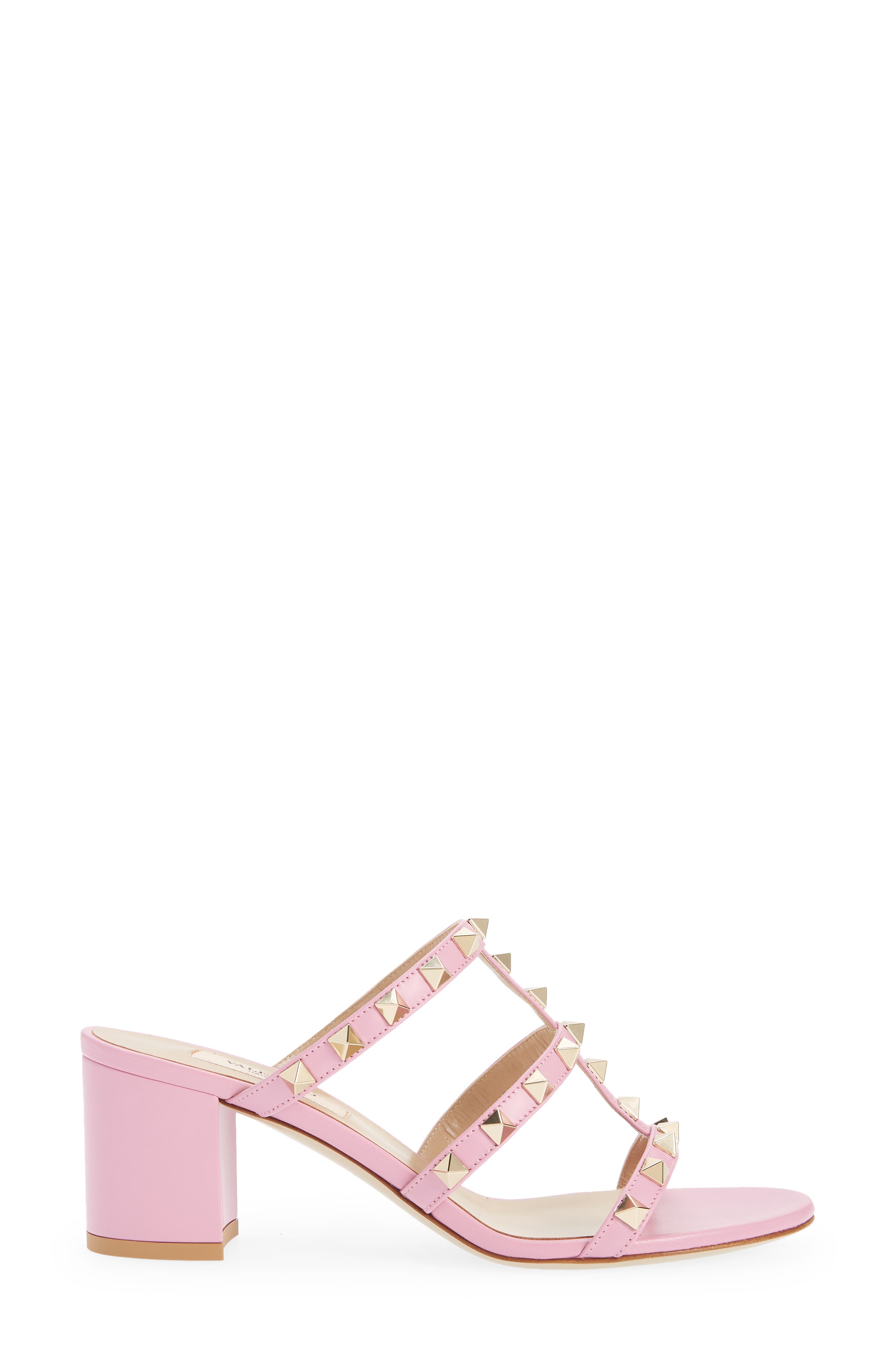 Valentino Garavani Rockstud Slide Sandal, Alternate, color, 