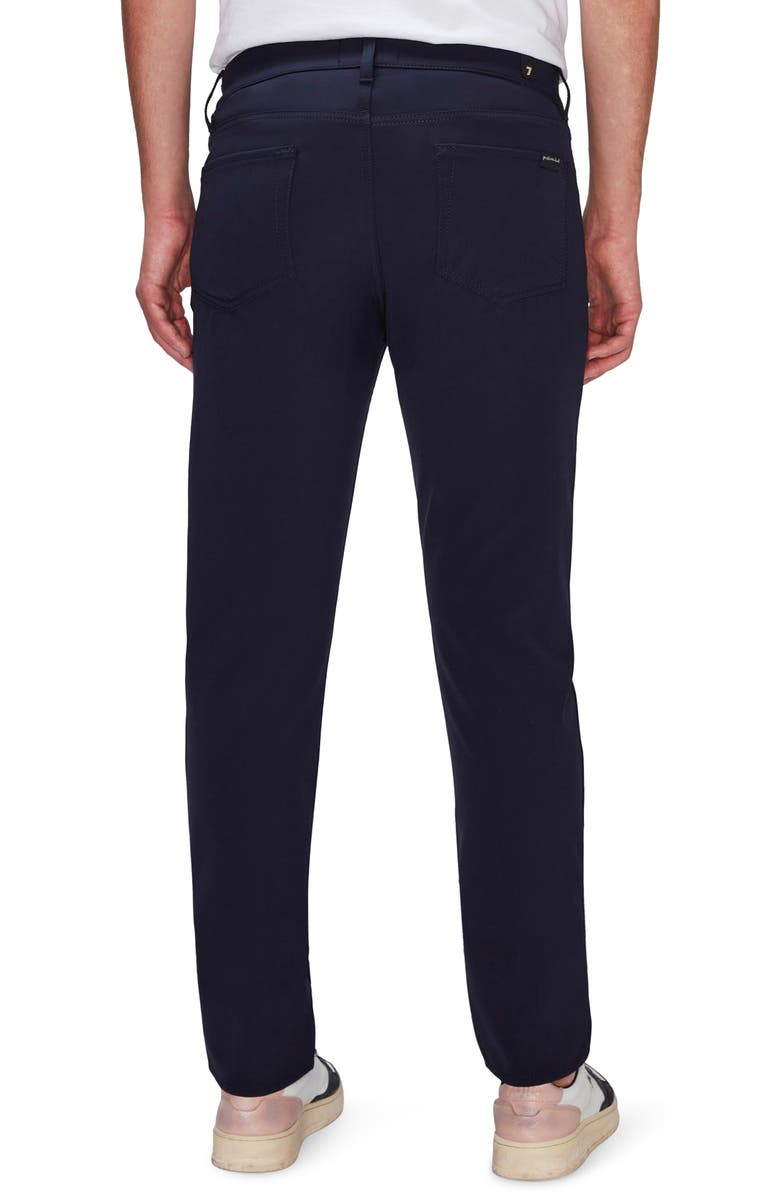7 For All Mankind Slimmy Tapered Slim Fit Tech Series Pants, Alternate, color, Navy