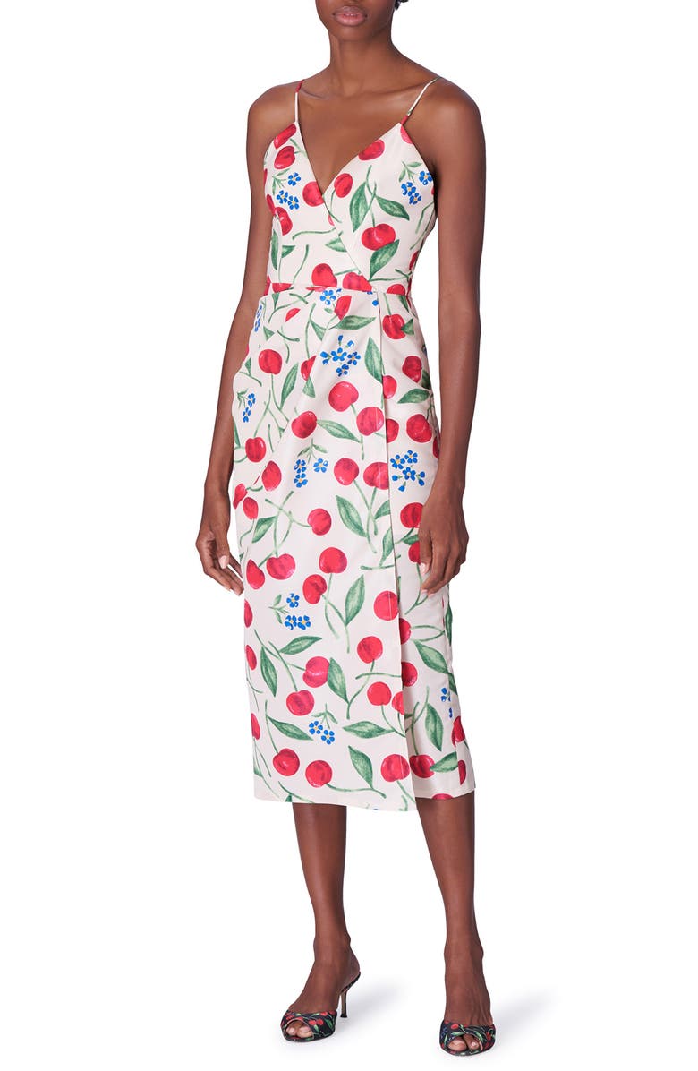Carolina Herrera Cherry Print Dress, Main, color,