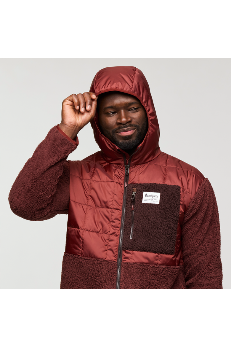 Trico Hybrid Hooded Jacket - Men's, Alternate, color, Rusty and Chestnut