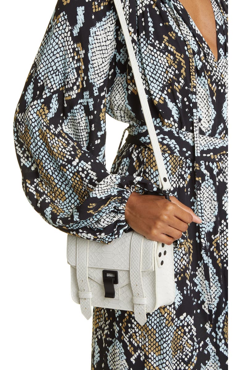 Proenza Schouler Mini PS1 Suede Crossbody Bag, Alternate, color,