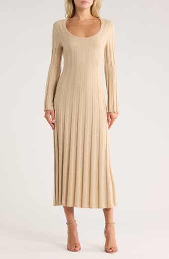 Simkhai Kogan Long Sleeve Cashmere Maxi Dress