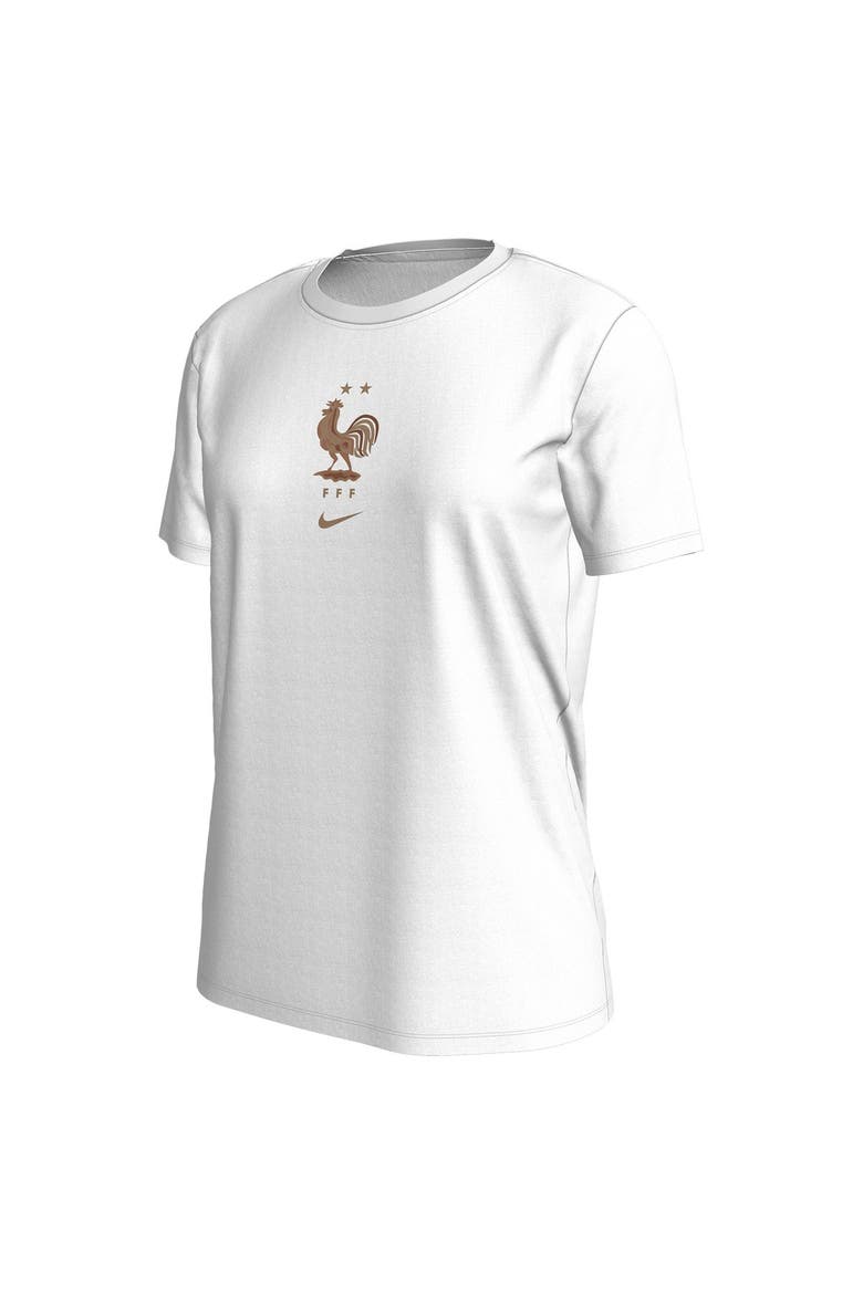 Women's Nike White France National Team Crest T-Shirt, Alternate, color, White