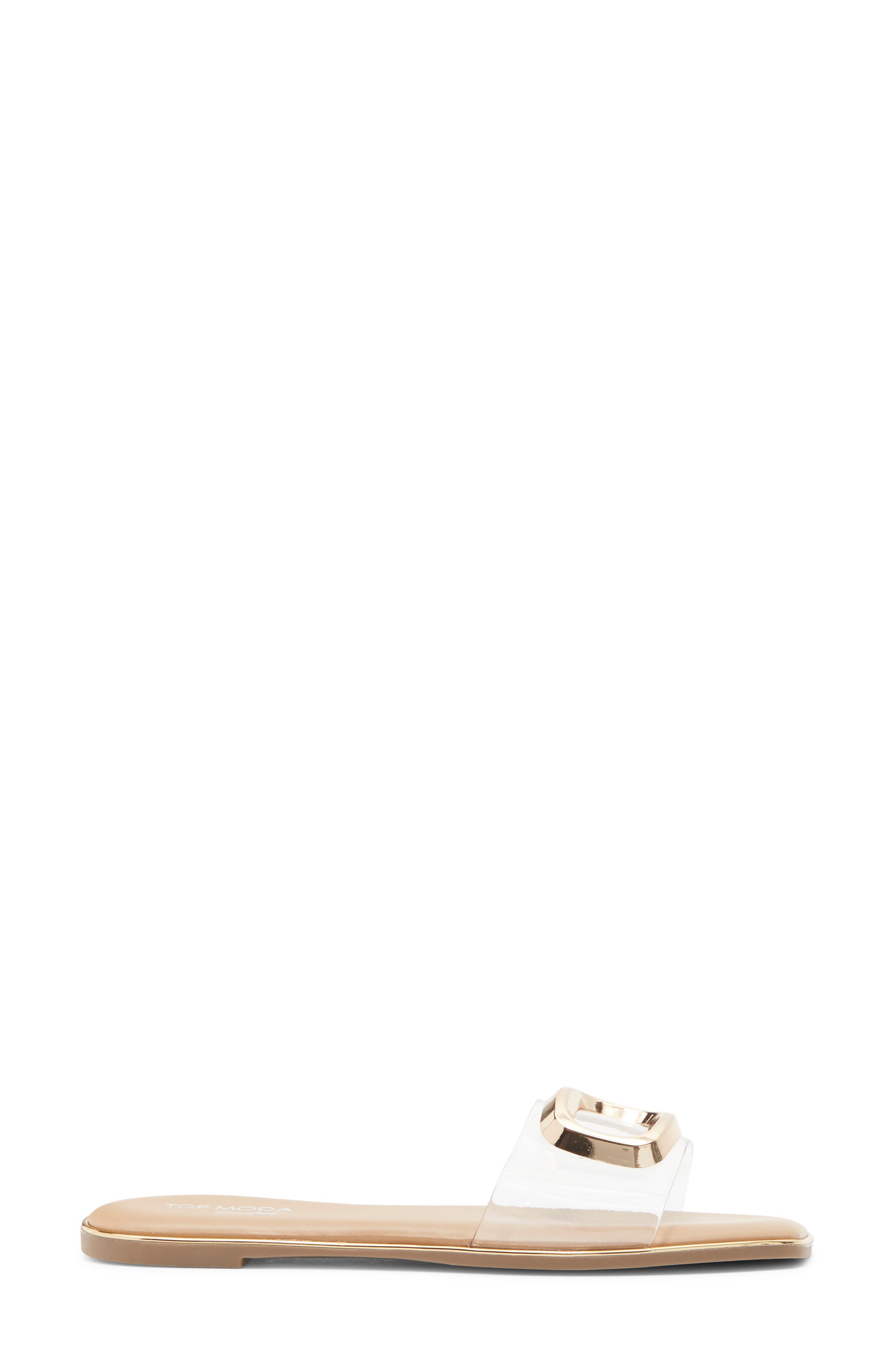 TOP MODA Moana Slide Sandal, Alternate, color, Clear