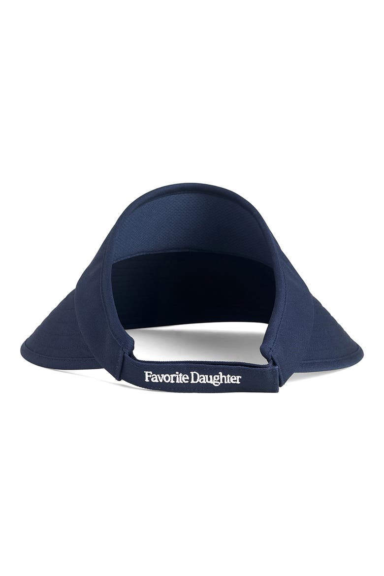 Wide Brim Twill Visor, Alternate, color, NAVY